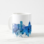 Belfast Nordirland Skyline Blue Kaffeetasse (Vorderseite Links)
