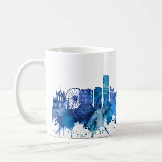 Belfast Nordirland Skyline Blue Kaffeetasse (Links)