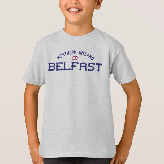 Belfast Nordirland Union Jack gestört T-Shirt (Vorderseite)