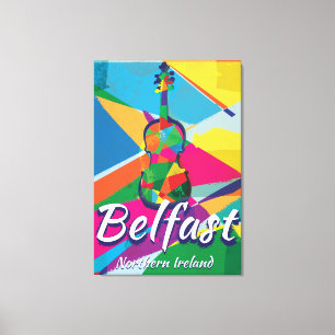 Belfast,Nordirland Vintage Reiseplakat Leinwanddruck