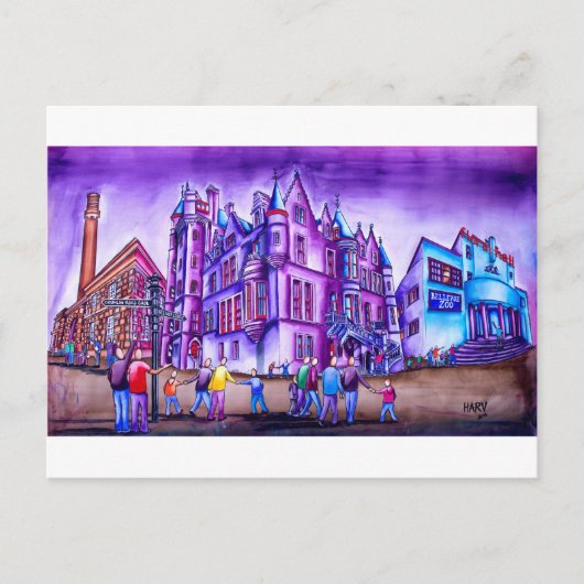 Belfast North - Castle, Jail & Zoo Postkarte (Vorderseite)