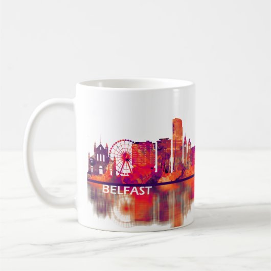 Belfast Northern Ireland Skyline Kaffeetasse (Links)