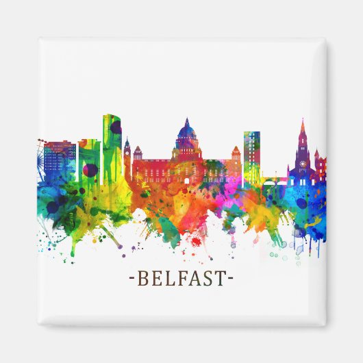 Belfast Northern Ireland Skyline Magnet (Vorne)