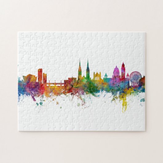 Belfast Northern Ireland Skyline Puzzle (Horizontal)