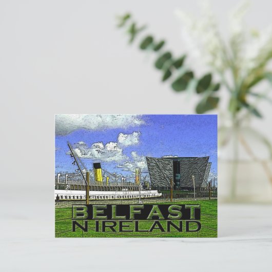 Belfast Postkarte (Stehend Vorderseite)