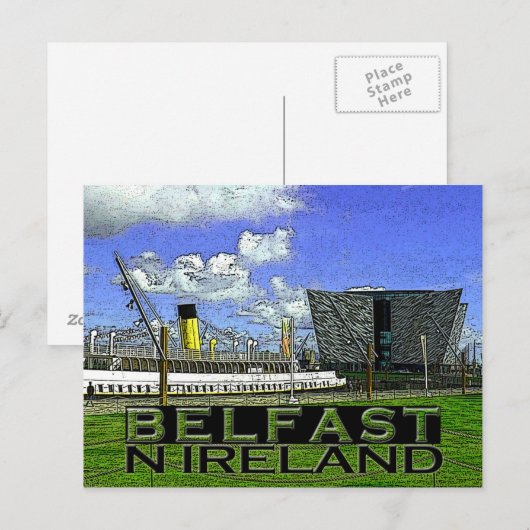 Belfast Postkarte (Vorne/Hinten)