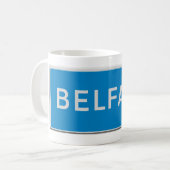 Belfast road sign kaffeetasse (Vorderseite Links)