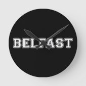 Belfast Runde Wanduhr (Vorderseite)