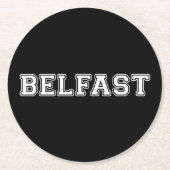 Belfast Runder Pappuntersetzer (Vorderseite)