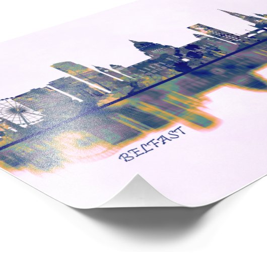 Belfast Skyline Fotodruck (Ecke)