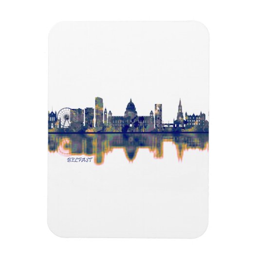 Belfast Skyline Magnet (Vertikal)
