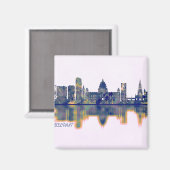 Belfast Skyline Magnet (Vorderseite/Rückseite)