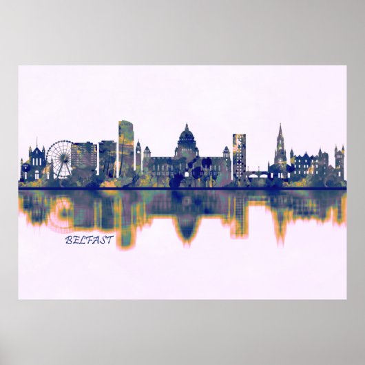 Belfast Skyline Poster (Vorne)