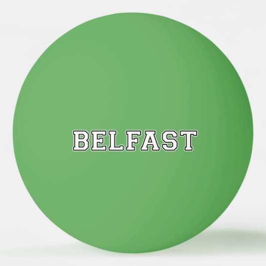 Belfast Tischtennisball (Vorderseite)