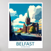 Belfast Travel Print Wall Art Belfast Wall Hanging Poster (Vorne)