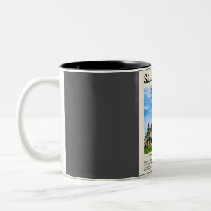 Belfast Vintage Wasserfarben Reise Zweifarbige Tasse