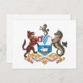 Belfast-Wappen Postkarte (Vorne/Hinten)