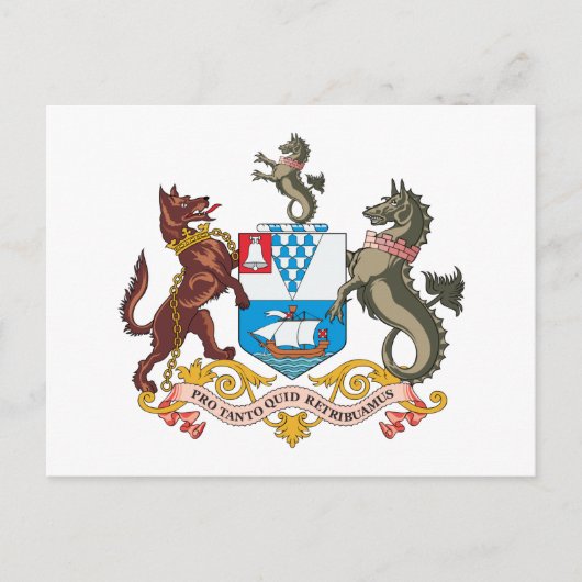Belfast-Wappen Postkarte (Vorderseite)