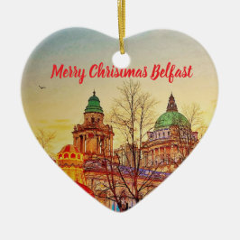 Belfast Weihnachtsdekoration Keramik Ornament