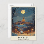 Belfast Winter Night-Szene Postkarte (Vorne/Hinten)