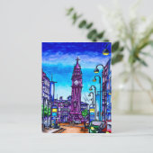 Belfast's leaning Albert Clock Postkarte (Stehend Vorderseite)