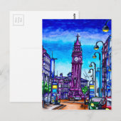 Belfast's leaning Albert Clock Postkarte (Vorne/Hinten)