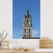 Belfry Gent, Belgien Poster (Küche)