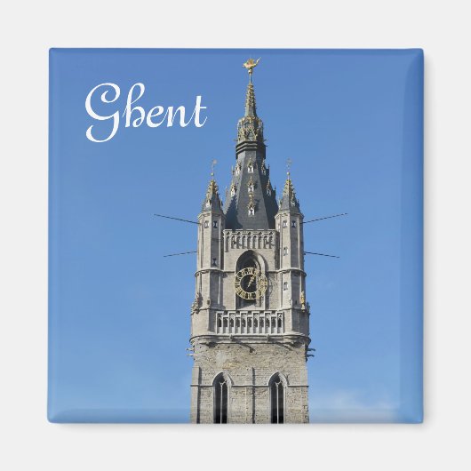 Belfry in Gent, Belgien Magnet (Vorne)