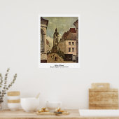 Belfry von Douai von Jean-Baptiste Camille Corot Poster (Küche)