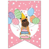 Belge Brussels Griffon Croppe Oars Birthday Wimpelkette (Erste Fahne)