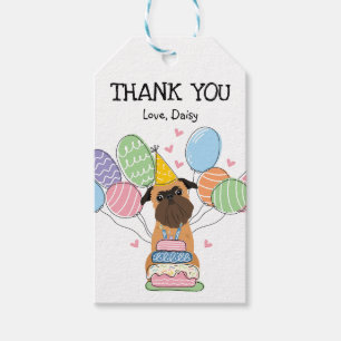 Belge Brussels Griffon Dog Birthday Favor Geschenkanhänger