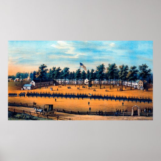 Belger Barracks Baltimore Md Ziviler Krieg 1863 Poster (Vorne)