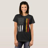 Belgian American Flag T Shirt Pride Belgium USA (Vorne ganz)