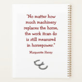 Belgian Draft Horse Daily Planner Planer (Rückseite)