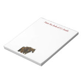 Belgian Draft Horse Team Notepad Notizblock (Rotiert)