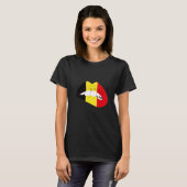 Belgian Flag Lips Belgian Pride Belgie Belgian Roo T-Shirt (Vorne ganz)