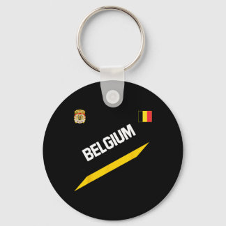 Belgian Football Soccer Ball Travel Jersey Allez L Schlüsselanhänger