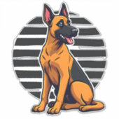 Belgian Malinois (2) Aufkleber (Vorderseite)