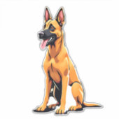 Belgian Malinois (3) Aufkleber (Vorderseite)