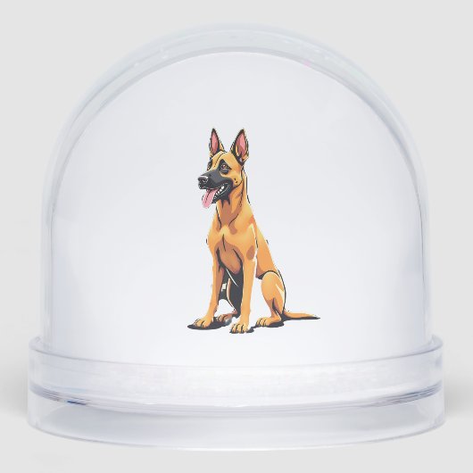 Belgian Malinois (3) Schneekugeln (Vorderseite)