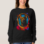 Belgian Malinois  Astronaut Dog Sweatshirt (Vorderseite)