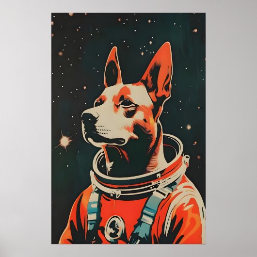 Belgian Malinois Astronaut Poster, Belgian Poster (Vorne)