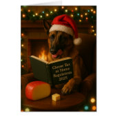 Belgian Malinois 'Cheese Tax' Christmas card (Vorne)