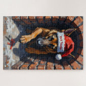 Belgian Malinois Chimney Retrieval Mission Hat Puzzle (Horizontal)
