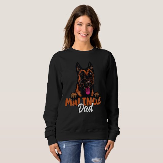 Belgian Malinois Dad Dog Malinois Dog Father Dog D Sweatshirt (Vorne ganz)