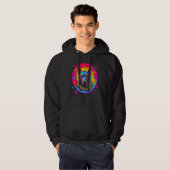Belgian Malinois Dog Astronaut Hoodie (Vorne ganz)