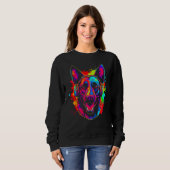 Belgian Malinois Dog DJ Festival Sweatshirt (Vorne ganz)