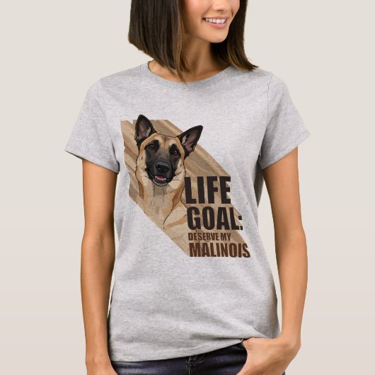 Belgian Malinois Dog Lover Design T-Shirt (Vorderseite)