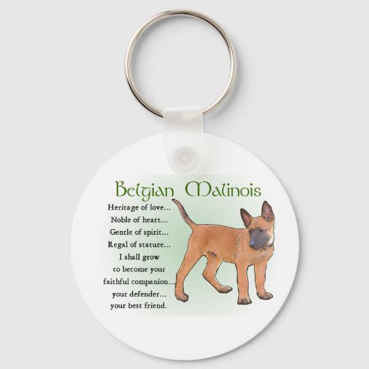 Belgian Malinois Gifts Schlüsselanhänger (Vorderseite)