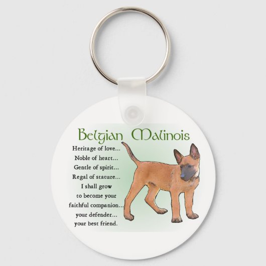 Belgian Malinois Gifts Schlüsselanhänger (Vorderseite)